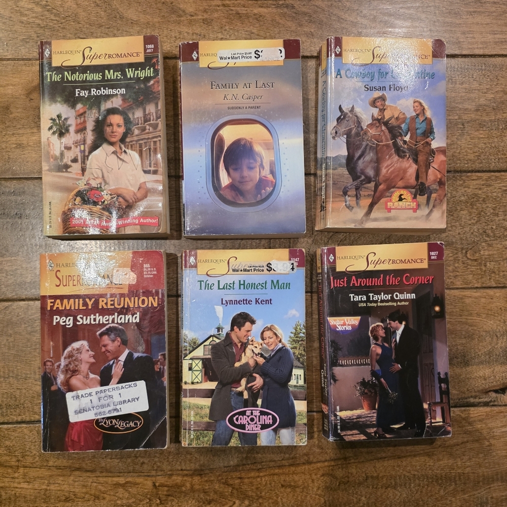 Harlequin Super Romance Books Lot Of‎ 6 Early 2000s